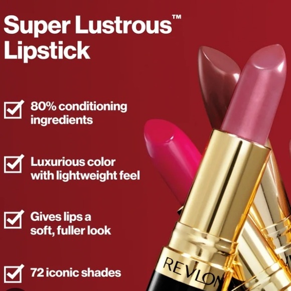 💄🆕 REVLON SUPER LUSTROUS LIPSTICK, CREME # 463 SASSY MAUVE NEW & SEALED - Picture 6 of 10